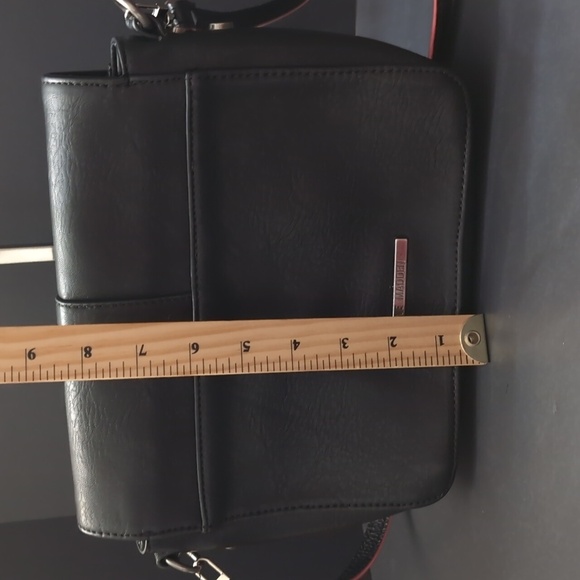 Steve Madden Women's Black Studded Leather Satchel/Crossbody Bag. - Picture 12 of 13